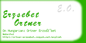 erzsebet ortner business card